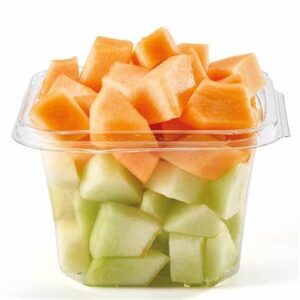 Melón en dados o trozos.