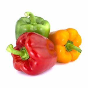 Pimientos tricolores en brunoise